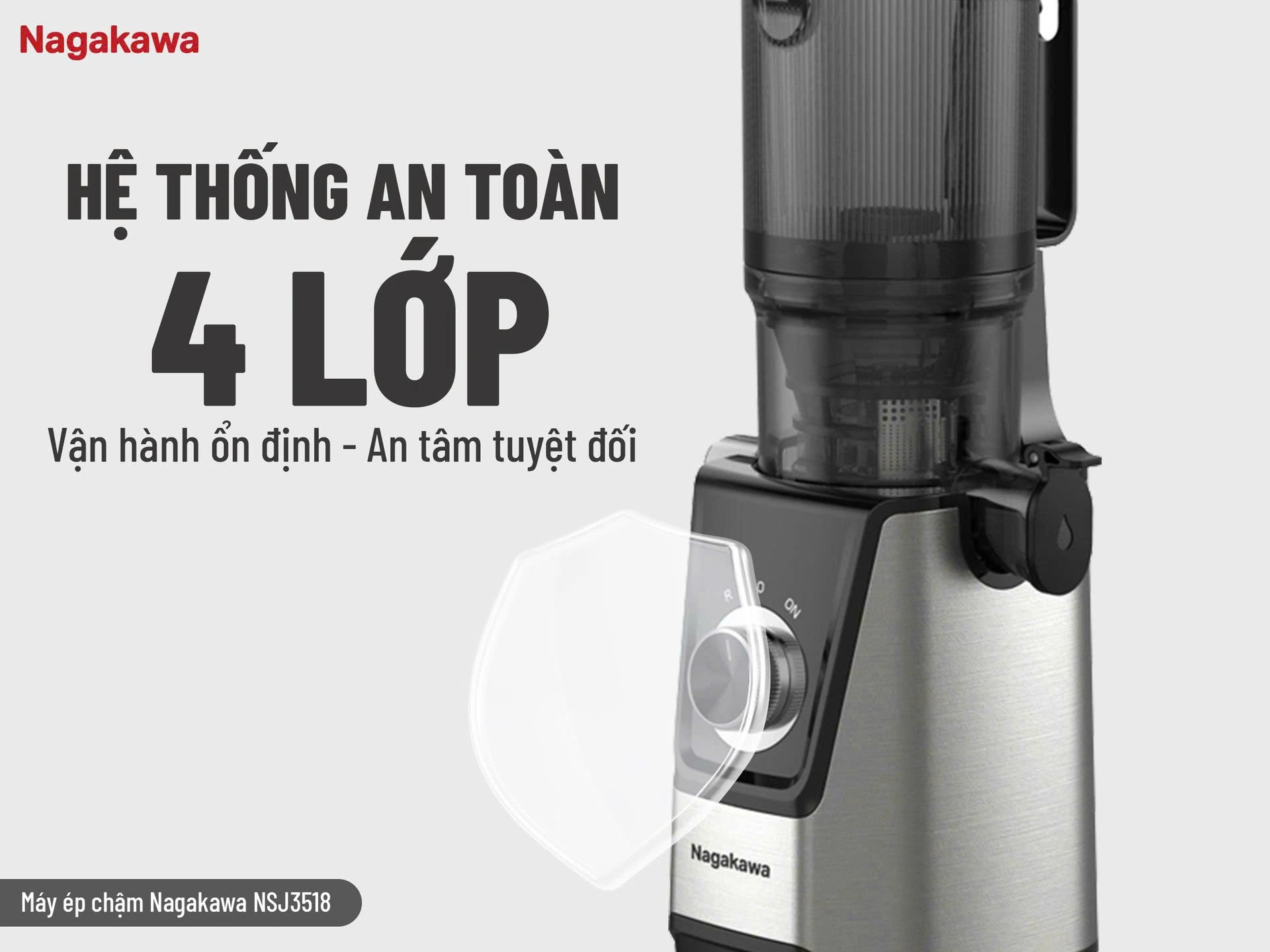 Máy ép chậm Nagakawa NSJ3518