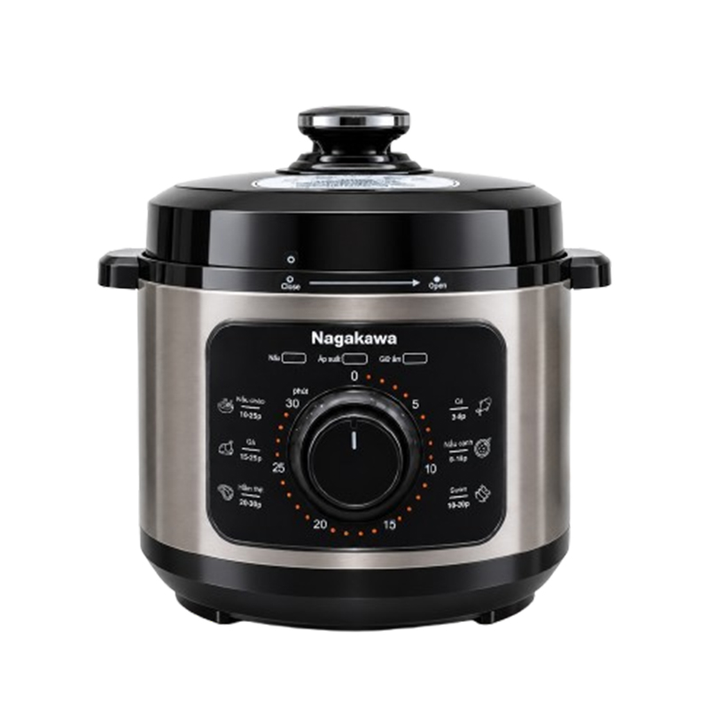 Nồi áp suất điện 5L inox 304 Nagakawa NEP5279