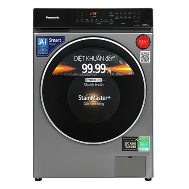 Máy giặt Panasonic Inverter giặt 10.5 kg - sấy tiện ích 2 kg V105FC1LV