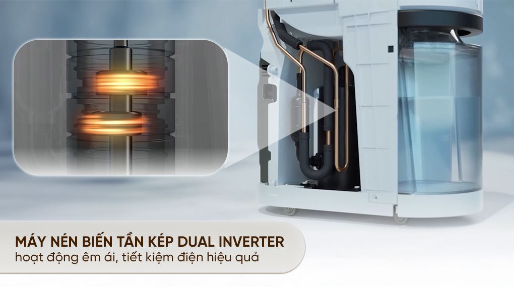Máy hút ẩm LG Dual Inverter DD23GMWE1.ABAE