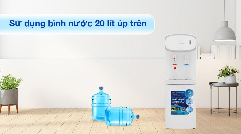 Cây nước nóng lạnh Hòa Phát 640W HTL236