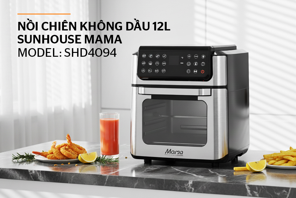 Nồi chiên không dầu Sunhouse 10 lít SHD4098