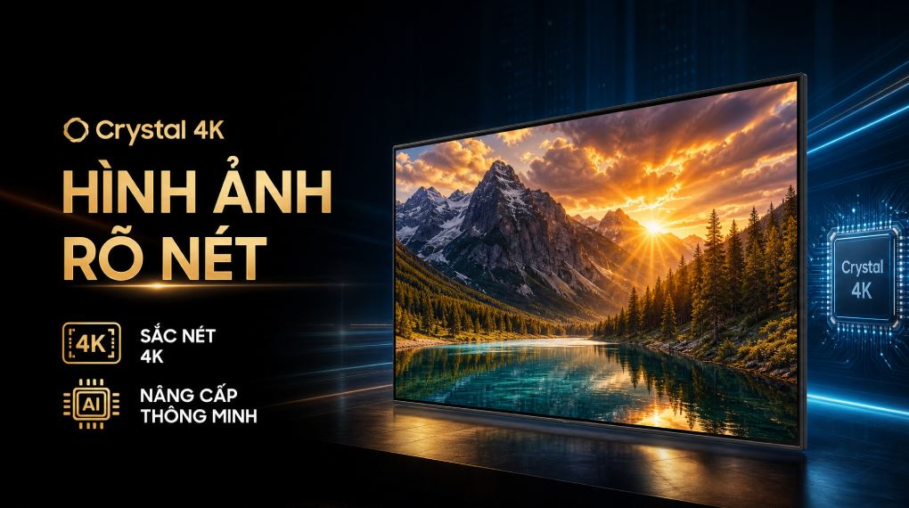 Smart Tivi Crystal UHD Samsung AI 4K 43 inch UA43U8500HKXXV