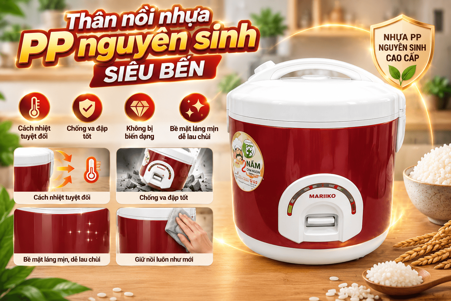 Nồi Cơm Điện Mariiko MR8816