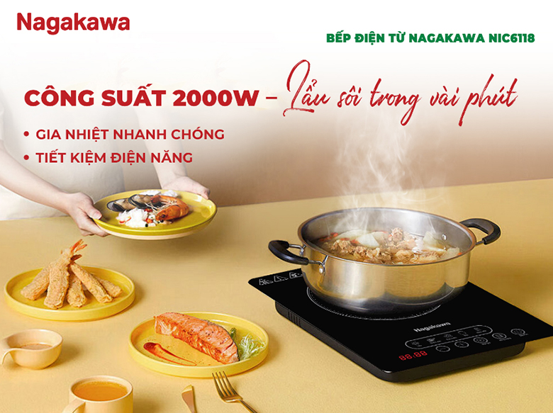 Bếp từ Nagakawa NIC6118