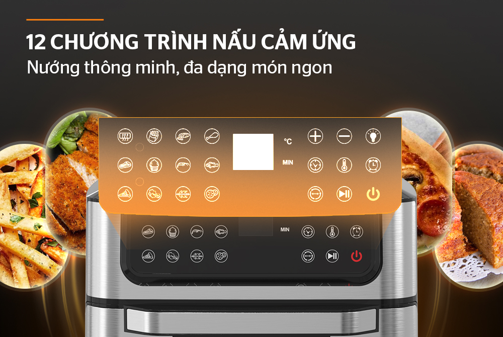 Nồi chiên không dầu Sunhouse 10 lít SHD4098