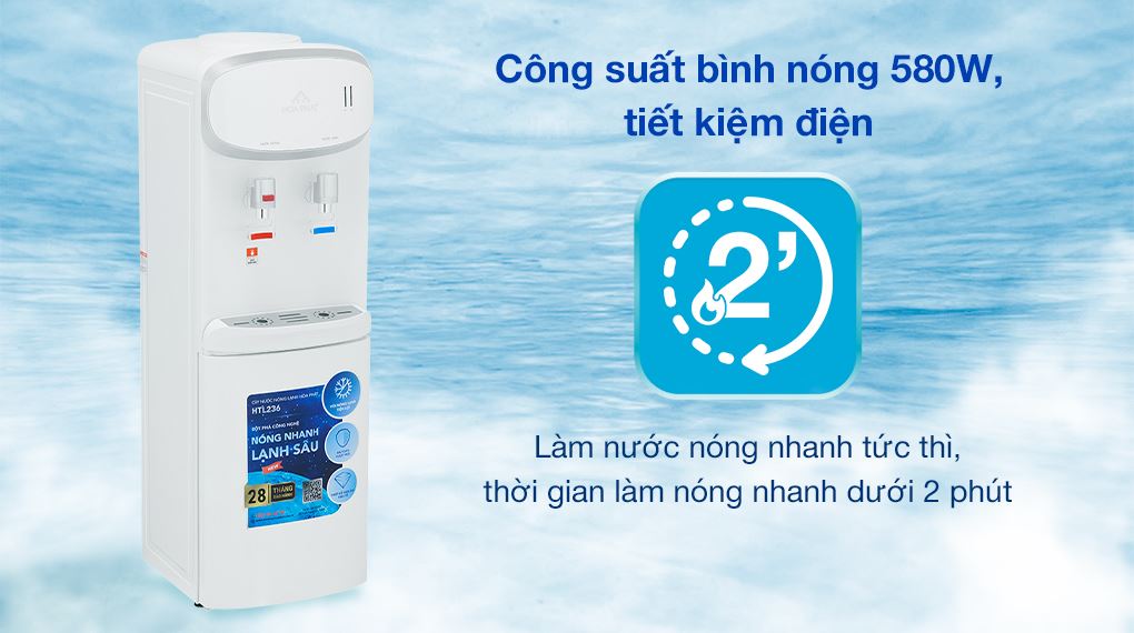 Cây nước nóng lạnh Hòa Phát 640W HTL236