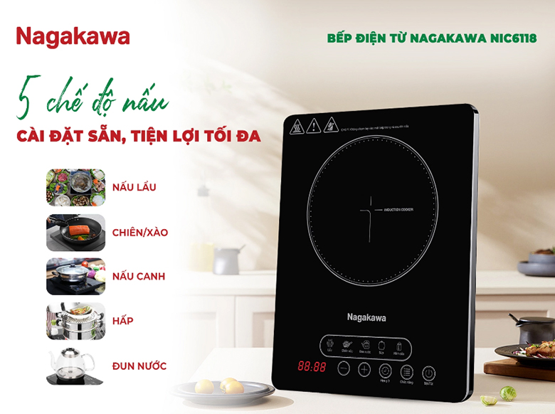 Bếp từ Nagakawa NIC6118