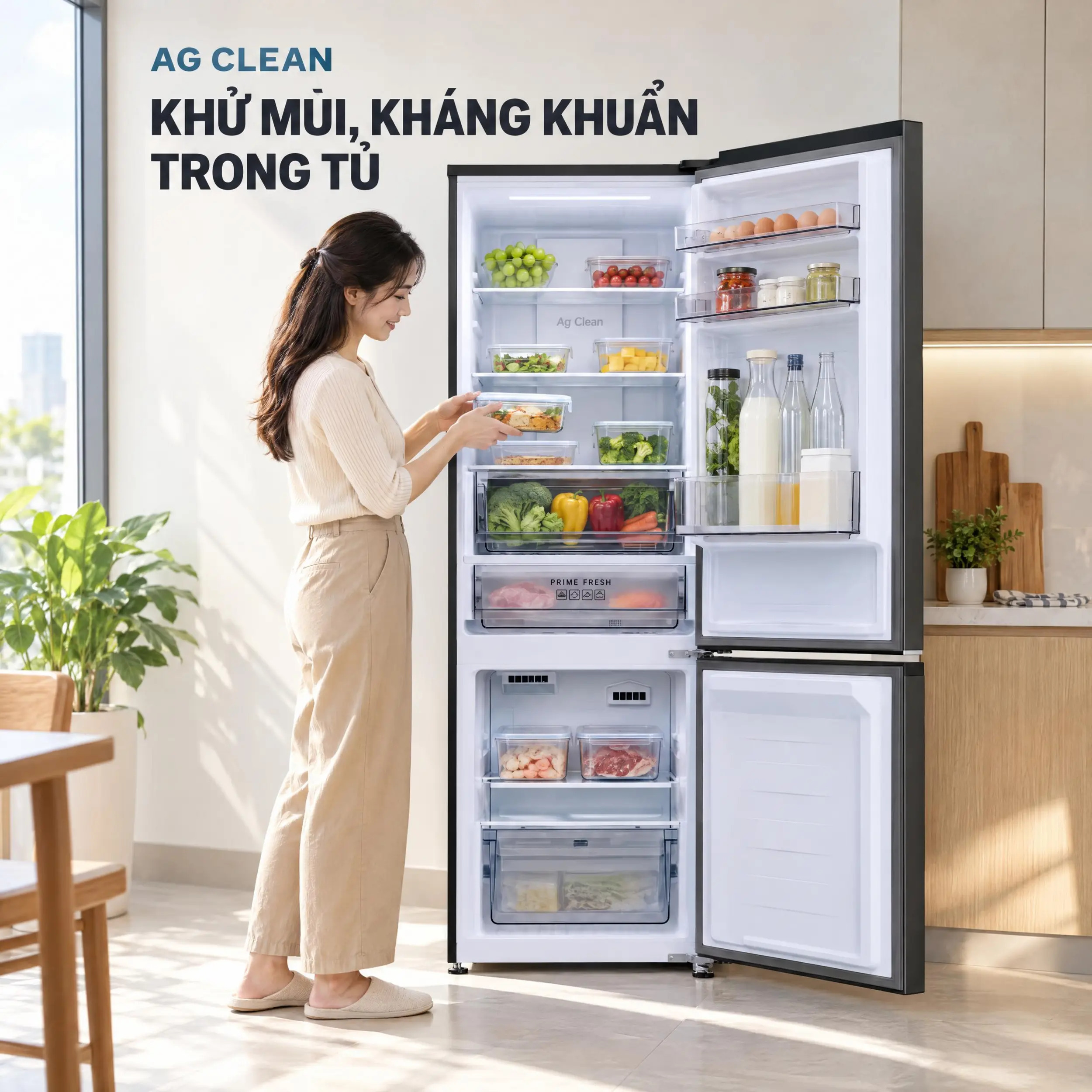 Tủ lạnh Panasonic Inverter 374 lít NR-BV412BWKV