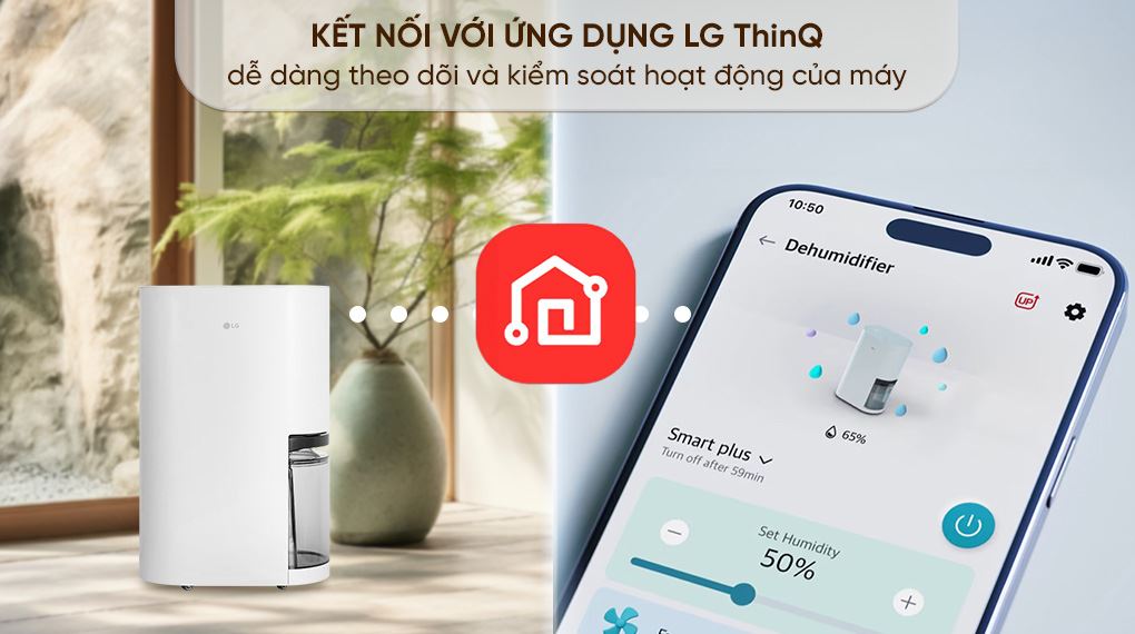 Máy hút ẩm LG Dual Inverter DD23GMWE1.ABAE