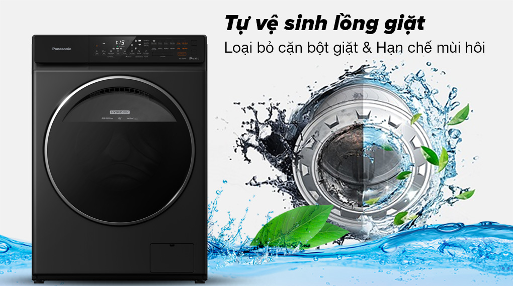 Máy giặt sấy Panasonic Inverter giặt 9.5 kg - sấy 6 kg NA-S956FR1BV