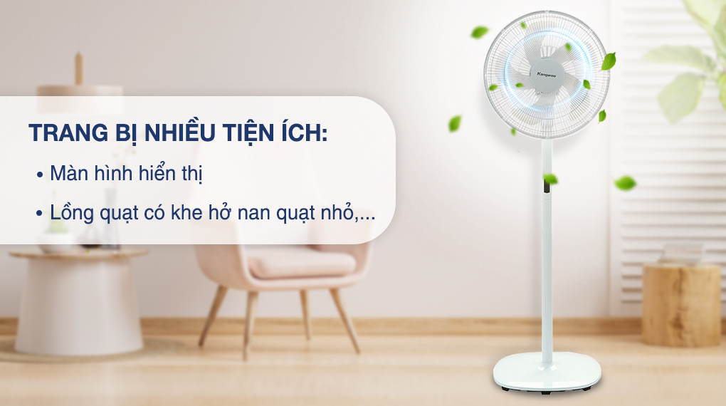 Quạt đứng Kangaroo 5 cánh 45W KG726