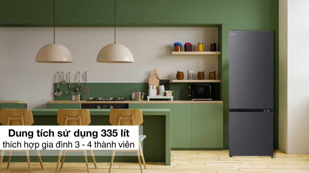 Tủ lạnh LG Inverter 335 lít LBB33BLM.AEPPEVN
