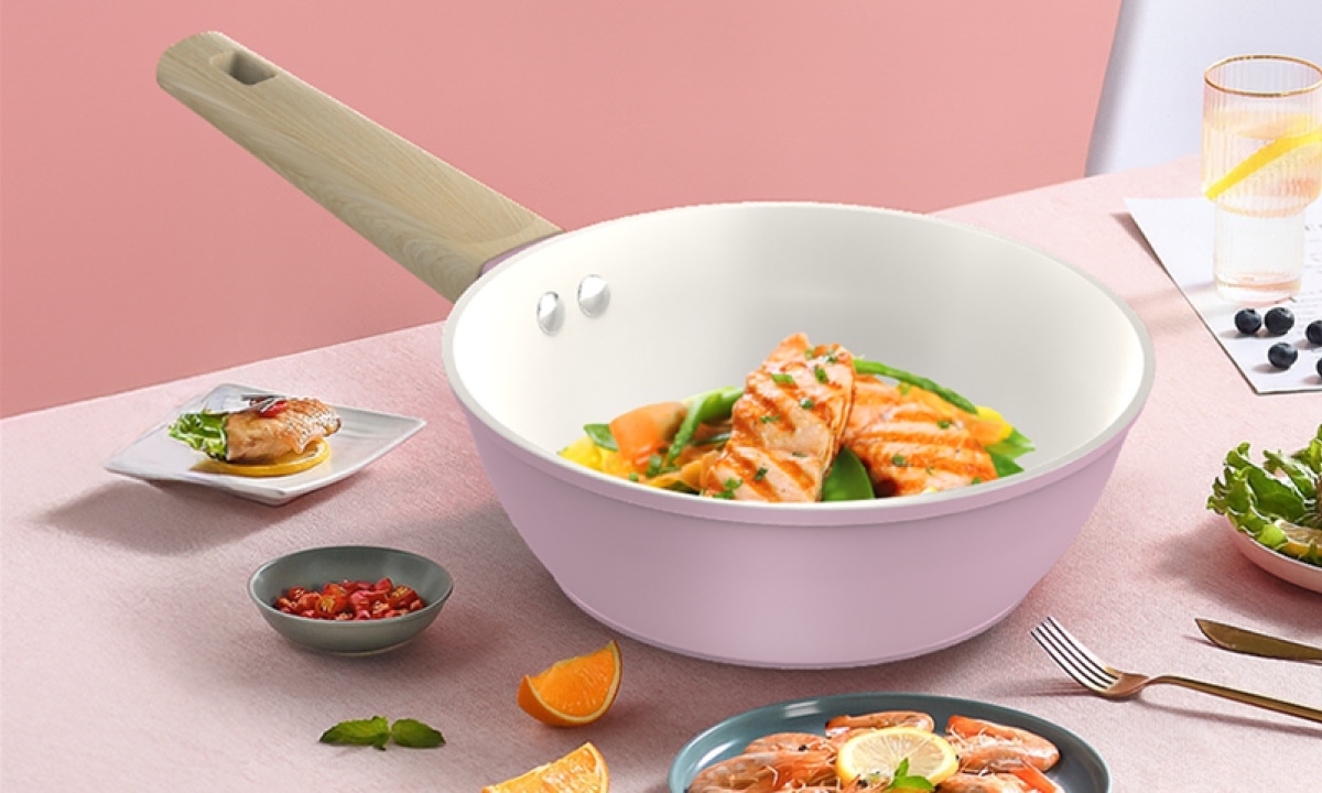 Chảo phủ sứ Nano đáy từ Sunhouse Healthy 26 cm SHG26MP