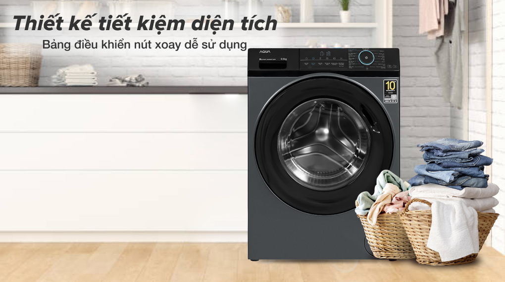 Máy giặt Aqua Inverter 9.5 kg AQD-A952J.BK