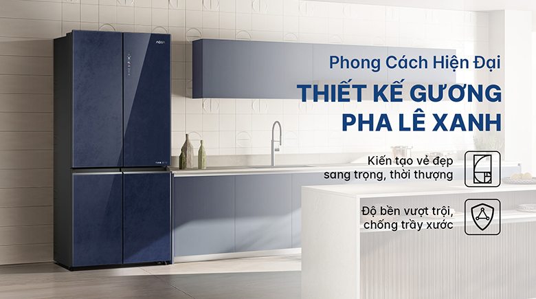 Tủ lạnh Aqua Inverter 522 lít Multi Door AQR-MA600XA(KGL)U1