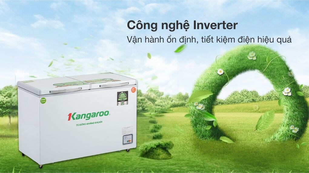 Tủ Đông Mát Kangaroo Inverter 252 Lít KGFZ400IC2