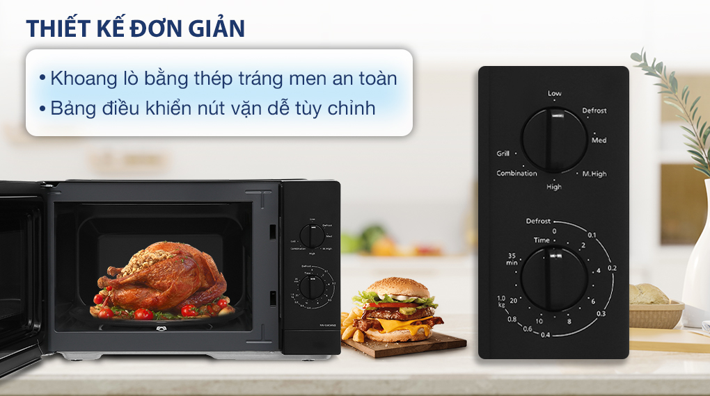 Lò vi sóng có nướng Panasonic 24 lít NN-GM34NBYUE