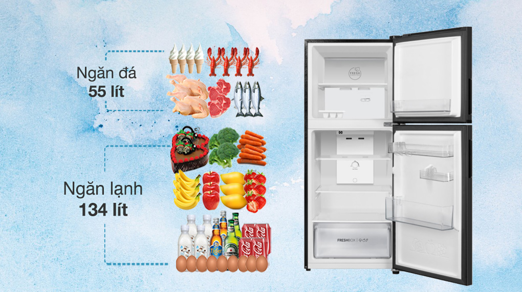 Tủ lạnh Aqua Inverter AQR-T220FA(FB)