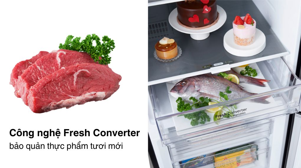 Tủ lạnh LG Inverter 335 lít LBB33BLM.AEPPEVN