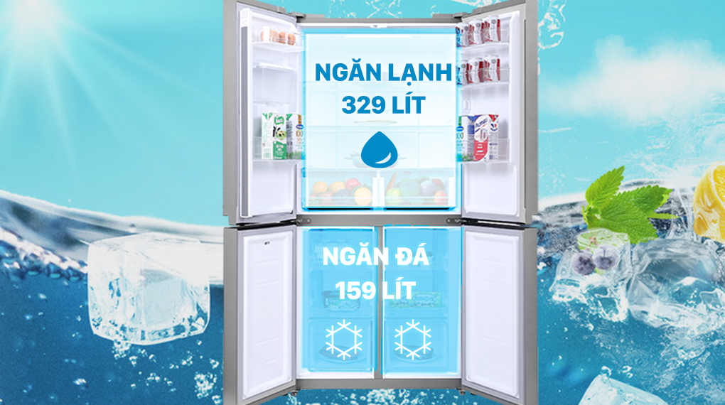 Tủ lạnh Samsung Inverter 488 lít Multi Door RF48A4010M9/SV