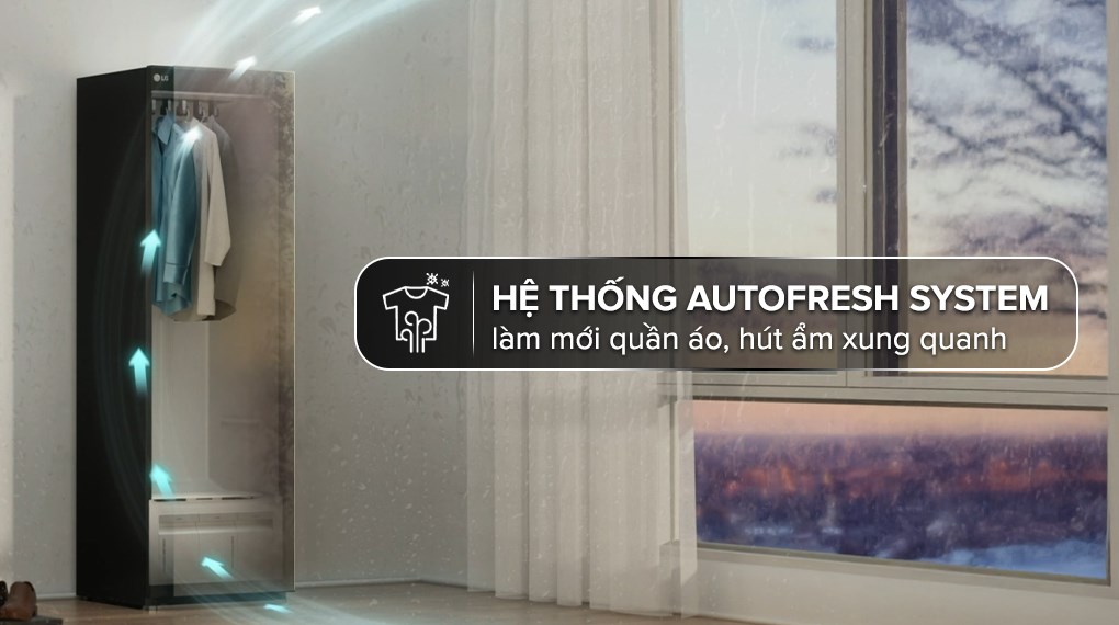 Tủ chăm sóc quần áo thông minh LG Styler Inverter 5 móc SC5GMR80H.ABMPEVN