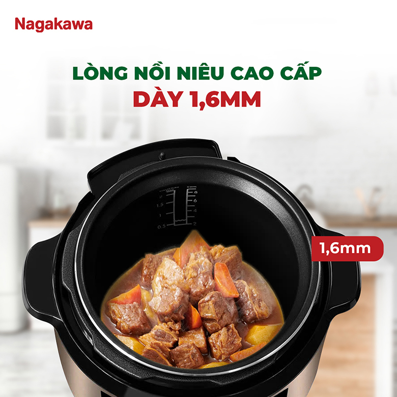 Nồi áp suất điện 5L Nagakawa NEP5266