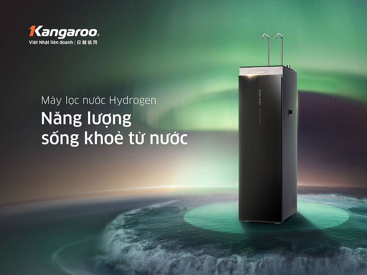 Máy Lọc Nước Kangaroo Hydrogen Nóng Lạnh 11 lõi KG11A18