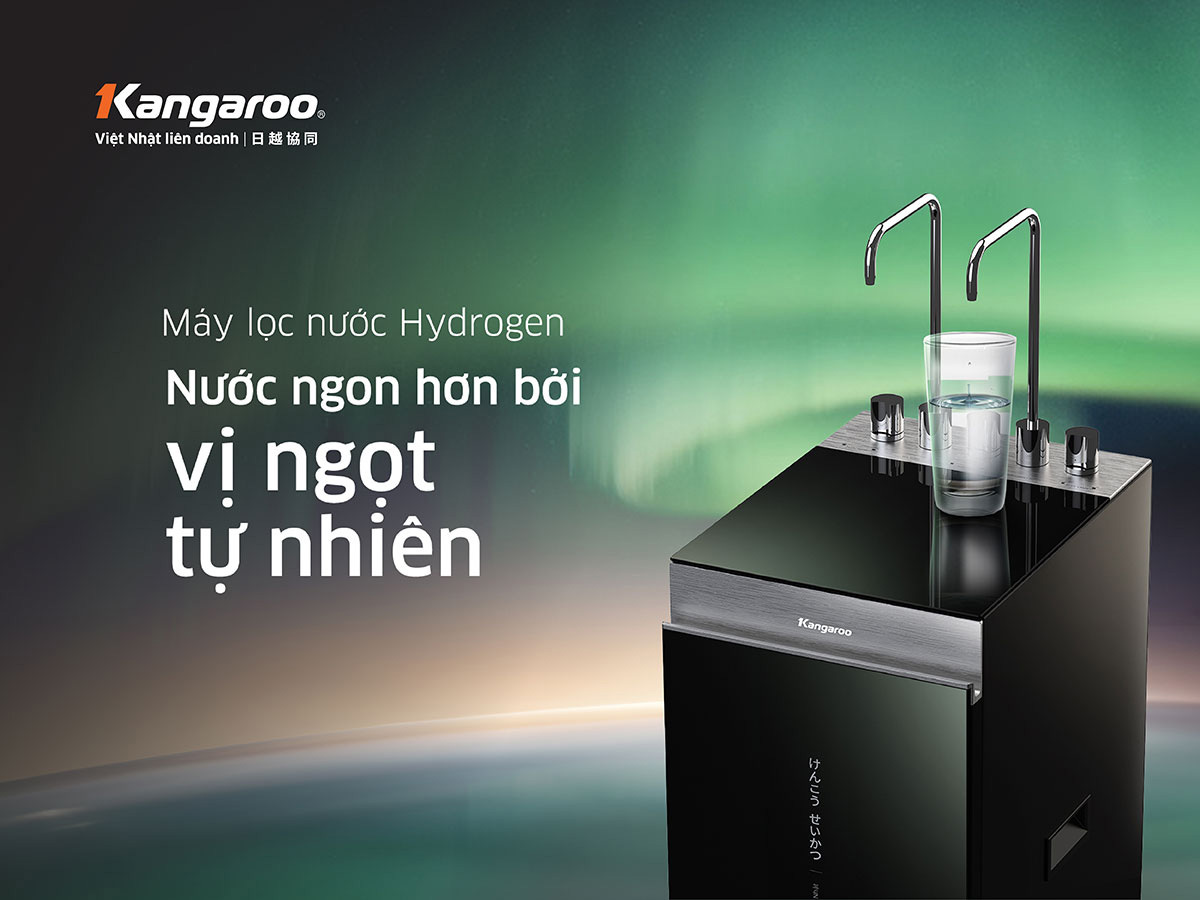Máy Lọc Nước Kangaroo Hydrogen Nóng Lạnh 11 lõi KG11A18