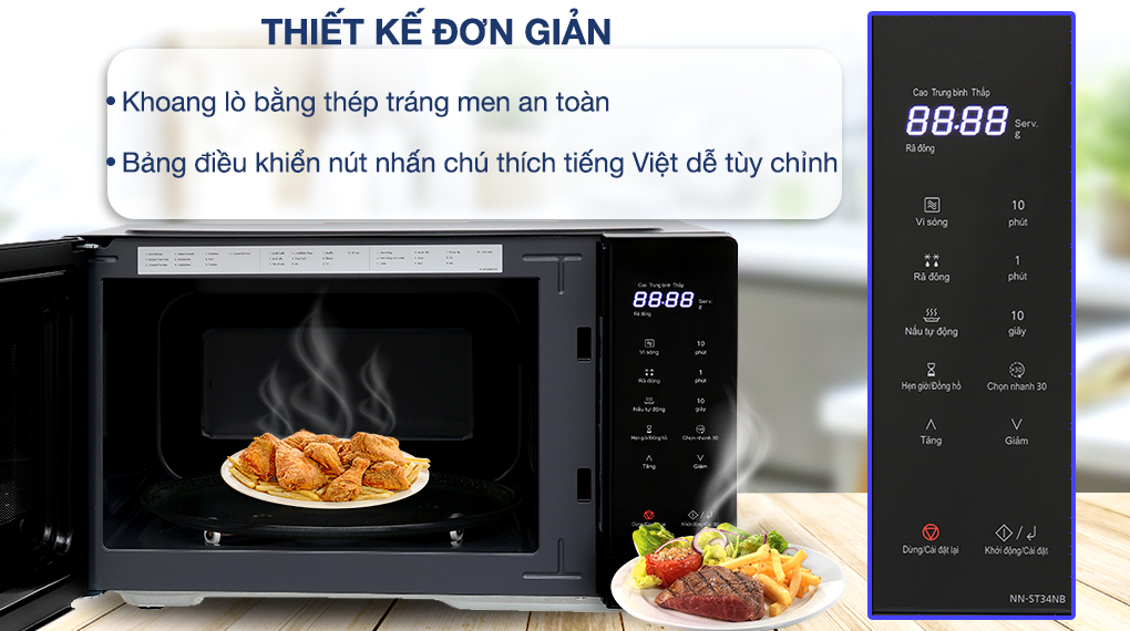 Lò vi sóng Panasonic NN-ST34NBYUE 25 lít