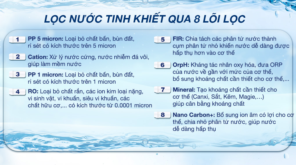Máy lọc nước Kangaroo Hydrogen Infinity nóng lạnh KG10A9I