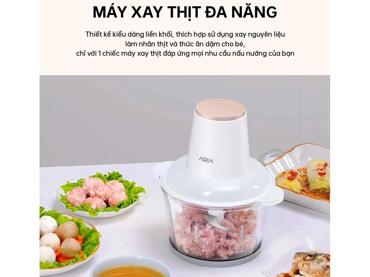 Máy xay thịt Aqua AQS-GGS201R-(W)-VN