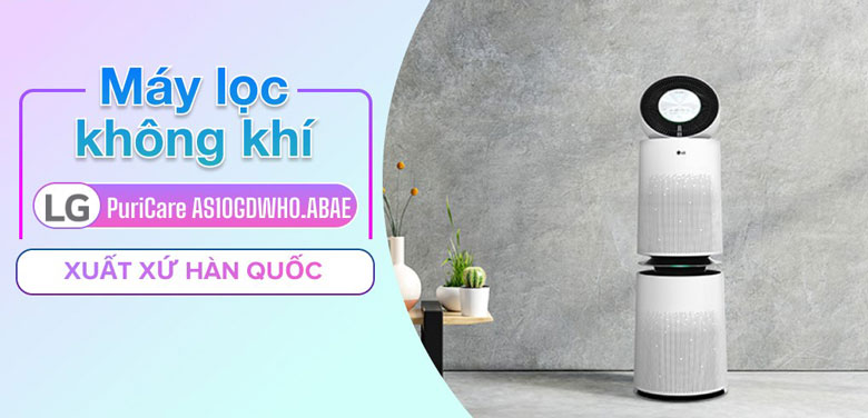 Máy lọc không khí 2 tầng LG PuriCare 70W AS10GDWH0