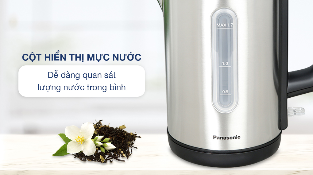 Bình đun siêu tốc Panasonic 1.7 lít NC-K301SRA