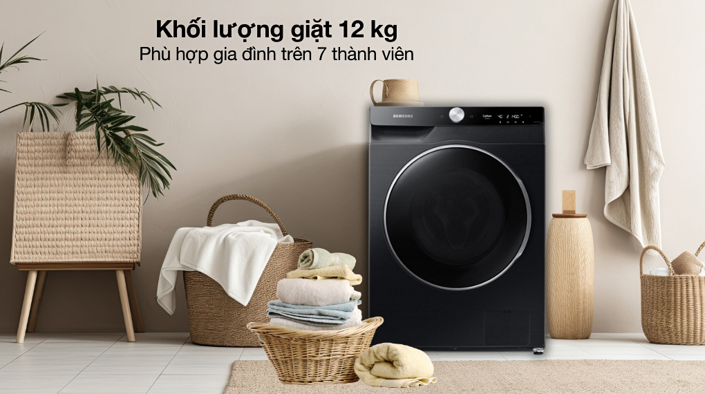 Máy giặt Samsung AI EcoBubble Inverter 12 kg WW12CGP44DSBSV