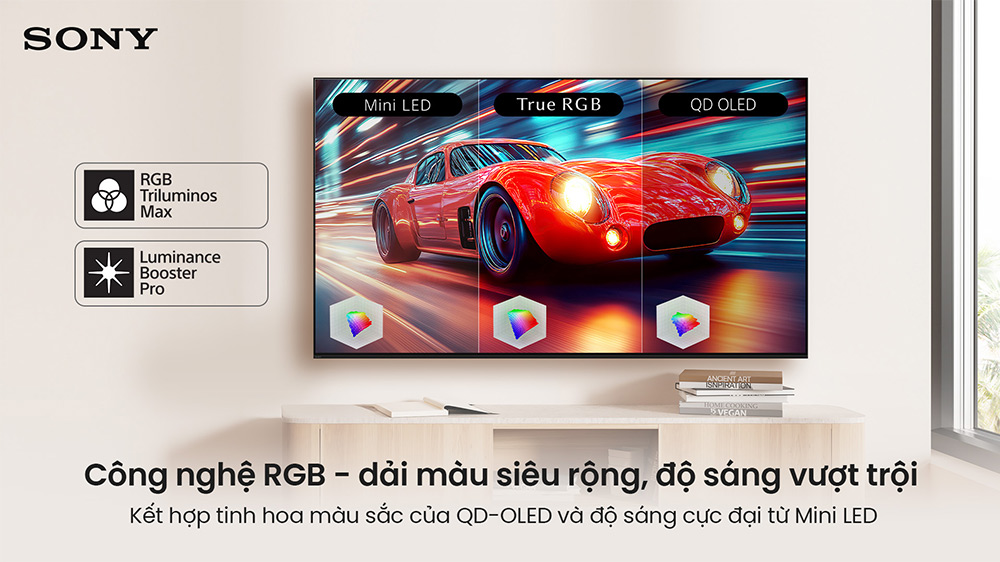 Google Tivi True RGB Sony AI 4K 75 inch K-75XR90M2