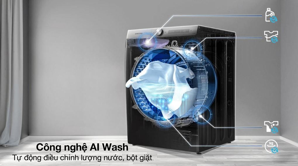 Máy giặt Samsung AI EcoBubble Inverter 12 kg WW12CGP44DSBSV