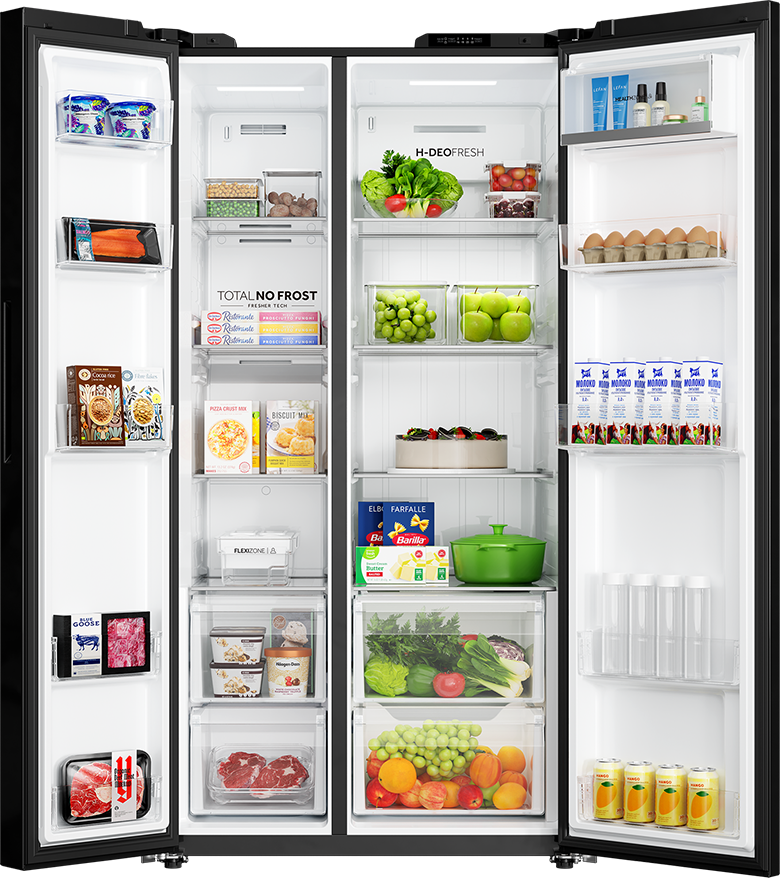 Tủ lạnh Side By Side Aqua Inverter 646 lít AQR-S682XA(GB)