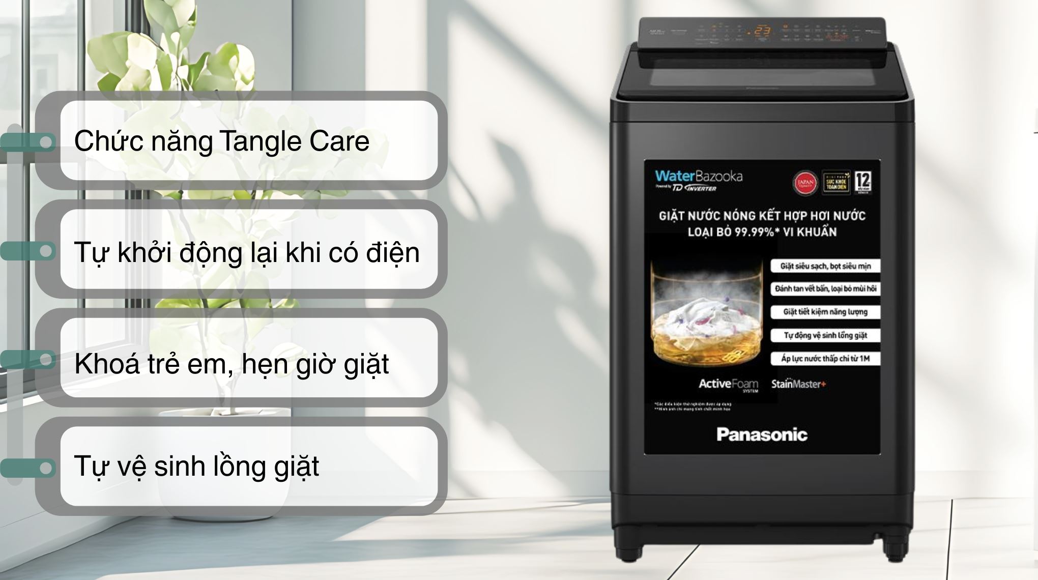Máy giặt Panasonic Inverter 12.5 Kg NA-FD125V3BV