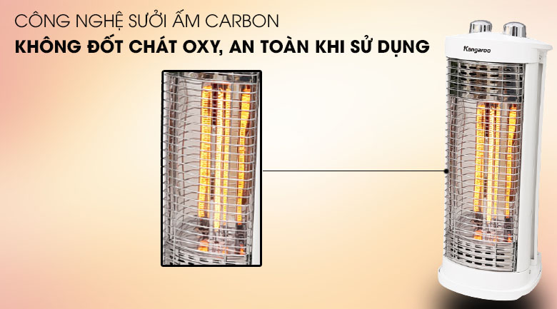 Đèn sưởi Carbon Kangaroo  550W  KG1026C
