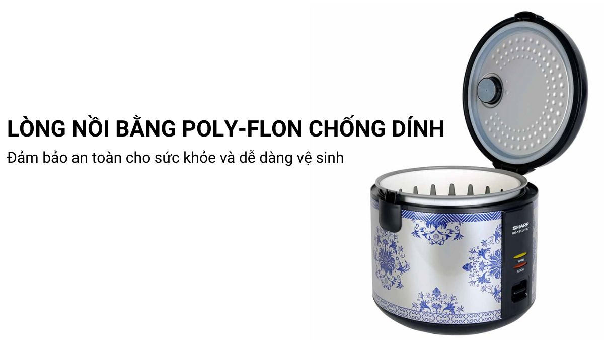 Nồi cơm điện Sharp KS-19TJV(BC)