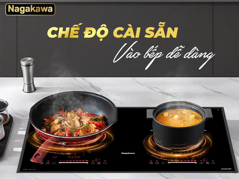 Bếp từ đôi Inverter Nagakawa NAG1214M