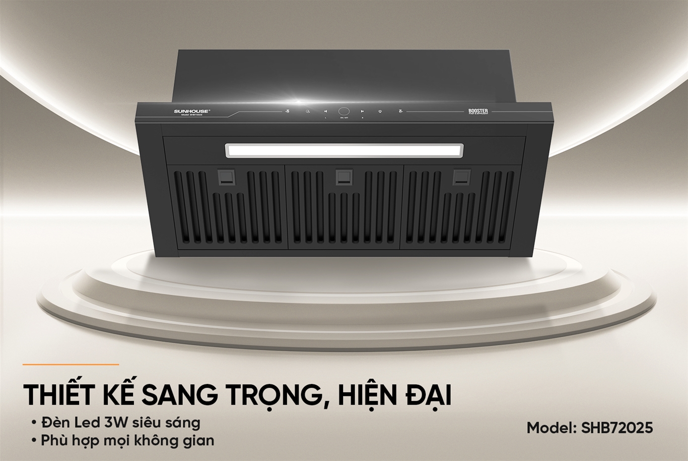 Máy hút mùi âm tủ Sunhouse SHB72025