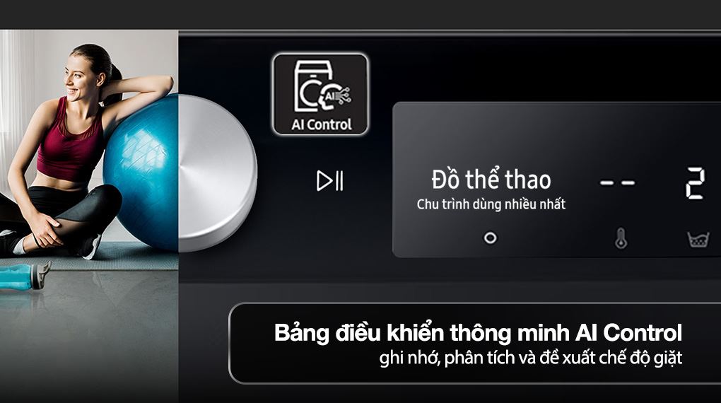 Máy giặt Samsung AI EcoBubble Inverter 10 kg WW10DG6U34LBSV