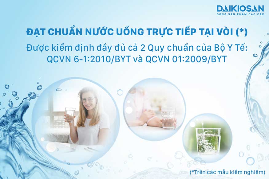 Máy lọc nước RO nóng nguội lạnh Daikiosan DSW-32709H3