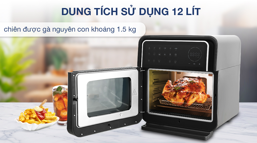 Nồi chiên không dầu Kangaroo KG12AF8A 12 lít