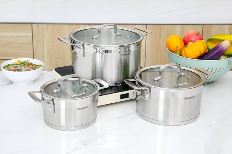 Bộ nồi Inox 5 đáy Kangaroo KG2IP3S5