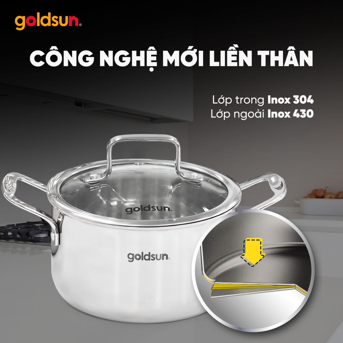 Bộ nồi Goldsun GPS1770-S