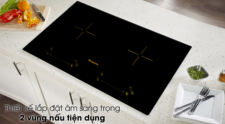 Bếp từ đôi âm Kangaroo 4000W KG865I