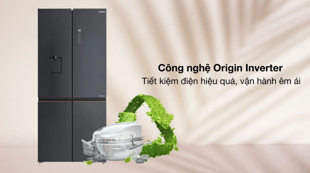 Tủ lạnh Toshiba Inverter 515 lít Multi Door GR-RF675WI-PMV(06)-MG